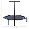 vidaXL Trampoline de fitness avec poign&eacute;e 122 cm
