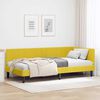 vidaXL Cadre de lit d'angle Jaune 100 cm x 200 cm Velours