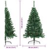 vidaXL Sapin de No&euml;l artificiel pr&eacute;-&eacute;clair&eacute; Vert 120 cm PVC