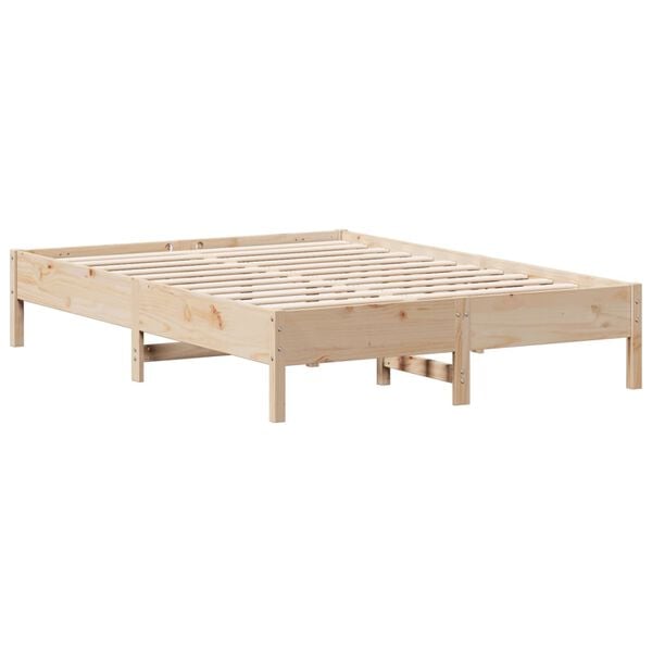 vidaXL Cadre de lit sans matelas 160x200 cm bois massif de pin