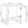 vidaXL Cabinet de chevet 2 pcs Marron 40 x 33 x 46 cm