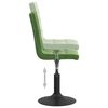 vidaXL Chaises pivotantes &agrave; manger lot de 4 vert fonc&eacute; velours