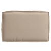 vidaXL Coussin Taupe 60 x 40 x 8 cm Tissu Oxford