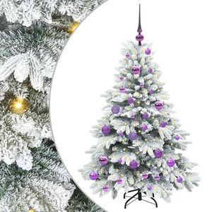 vidaXL Sapin de No&euml;l artificiel avec 150 LED Blanc 120 cm PE et PVC