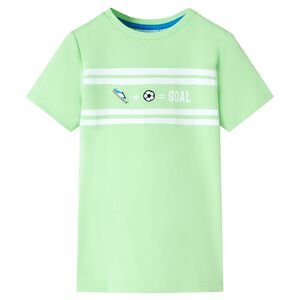 T-shirt pour enfants vert n&eacute;on 128
