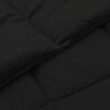 vidaXL Duvet d'hiver Matelass&eacute; Noir 140 x 220 cm Microfibre