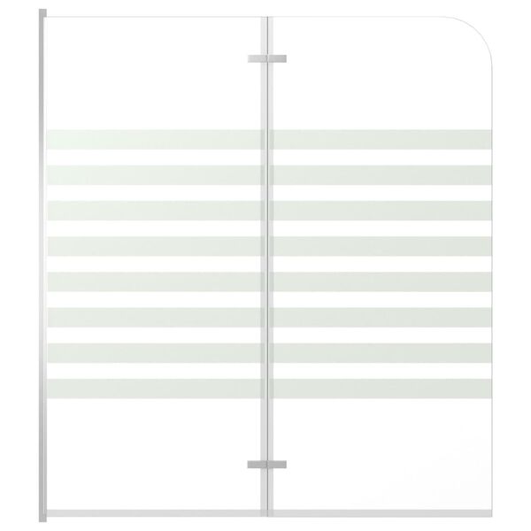 vidaXL Enclos de bain 120x140 cm Verre tremp&eacute; Rayures