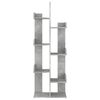 vidaXL Bibliothèque Gris béton 48x25,5x140 cm Bois d’ingénierie