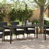 vidaXL Table de Jardin Noir 200 x 80 x 73 cm M&eacute;tal