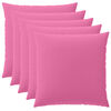 vidaXL Housse de coussin 6 pcs HEERLEN Rose 65 x 65 cm Polyester