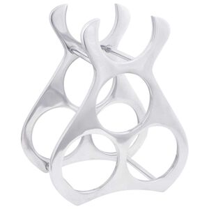 vidaXL &Eacute;tag&egrave;re &agrave; vin Argent&eacute; 32 x 14 x 37,5 cm Aluminium