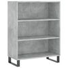 vidaXL Armoire &agrave; &eacute;tag&egrave;res gris b&eacute;ton 69,5x32,5x90 cm bois d'ing&eacute;nierie