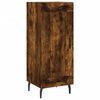 vidaXL Buffet haut Ch&ecirc;ne fum&eacute; 34,5x34x180 cm Bois d'ing&eacute;nierie