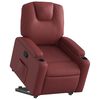 vidaXL Fauteuil inclinable Rouge bordeaux Similicuir