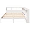 vidaXL Lit biblioth&egrave;que sans matelas blanc 135x190 cm bois pin massif