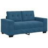 vidaXL Canap&eacute; deux places Bleu 160 cm Velours