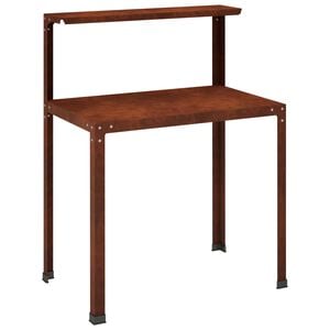 vidaXL Table de rempotage 100 x 50 x 104 cm Acier patin&eacute; Rouill&eacute;