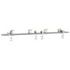 vidaXL Kit fixation porte coulissante 183 cm Acier inoxydable Argent&eacute;