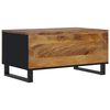 vidaXL Table basse 80x50x40 cm Bois de manguier solide et d'ingénierie