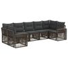 vidaXL Ensemble de canap&eacute; de jardin 7 pc 7-Nombre de places