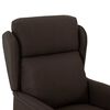 vidaXL Fauteuil de massage Marron fonc&eacute; Tissu