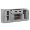 vidaXL Buffets 3 pcs gris b&eacute;ton bois d'ing&eacute;nierie