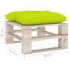 vidaXL Salon palette de jardin 6 pcs avec coussins bois de pin
