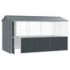 vidaXL Cage pour oiseaux Anthracite 410 x 210 x 230 cm Acier galvanisé