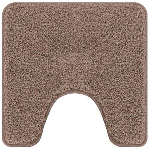vidaXL Tapis de bain antid&eacute;rapant avec d&eacute;coupe pour toilette Marron