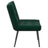 vidaXL Chaise de relaxation vert fonc&eacute; 64x74x84 cm velours