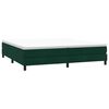 vidaXL Sommier &agrave; lattes de lit et matelas vert fonc&eacute; 180x220cm velours