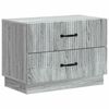 vidaXL Cabinet de chevet avec tiroir Sonoma gris 62 x 34,5 x 44,5 cm