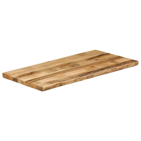 vidaXL Dessus de table bord vivant 100x60x2,5 cm bois de manguier brut