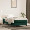 vidaXL Sommier &agrave; lattes de lit et matelas Vert fonc&eacute; 80x200 cm Velours