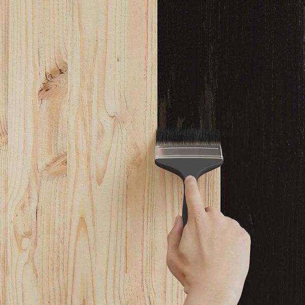 vidaXL Peinture pour bois Noir 16,5 x 16,5 x 15,9 cm Impression murale