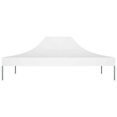 vidaXL Toit de tente de réception 4,5x3 m Blanc 270 g/m²