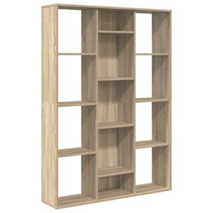 vidaXL S&eacute;parateur de pi&egrave;ce/Biblioth&egrave;que Ch&ecirc;ne sonoma 100x24x140 cm