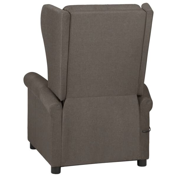vidaXL Fauteuil de massage Marron Tissu