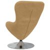 vidaXL Fauteuil &oelig;uf Marron Velours