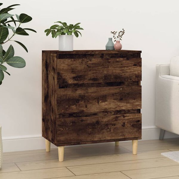vidaXL Buffet Chêne fumé 60x35x70 cm Bois d'ingénierie