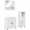 vidaXL Ensemble de mobilier de salle de bain 3 pcs Blanc brillant