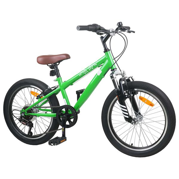 vidaXL Kids Mountain Bike 20 Pouces 6-Speed pour 5-8 ans Vert