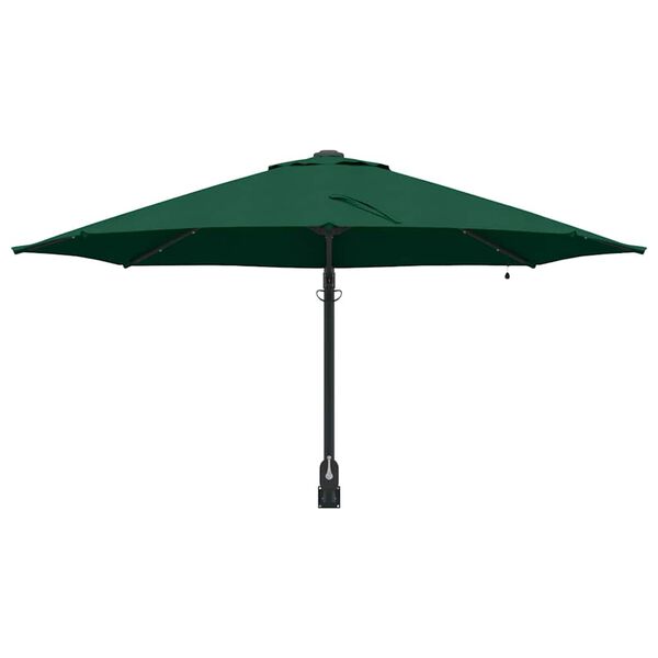 vidaXL Parasol de jardin Vert 248 x 248 x 148 cm Polyester et Acier