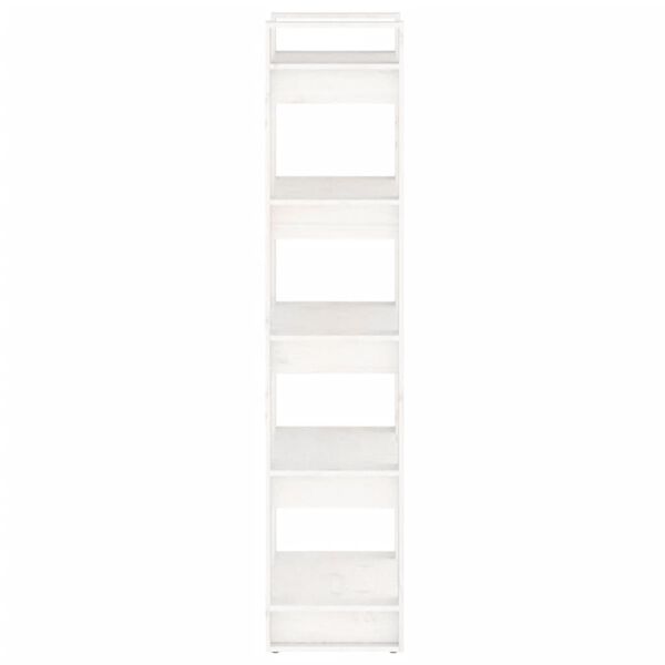 vidaXL Bibliothèque/Séparateur de pièce Blanc 60x35x160 cm Bois massif