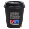 vidaXL Tasses &agrave; caf&eacute; en papier avec couvercles 200 ml 100 pcs Noir