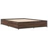vidaXL Cadre de lit sans matelas ch&ecirc;ne marron 120x200 cm