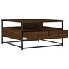 vidaXL Table basse ch&ecirc;ne marron 80x80x45 cm bois d'ing&eacute;nierie