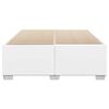 vidaXL Cadre de lit sans matelas blanc similicuir