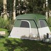 vidaXL Tente de camping de cabine 4 personnes vert imperm&eacute;able