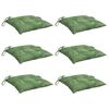 vidaXL Coussins de chaise lot de 6 &agrave; motif de feuilles 50x50x7 cm